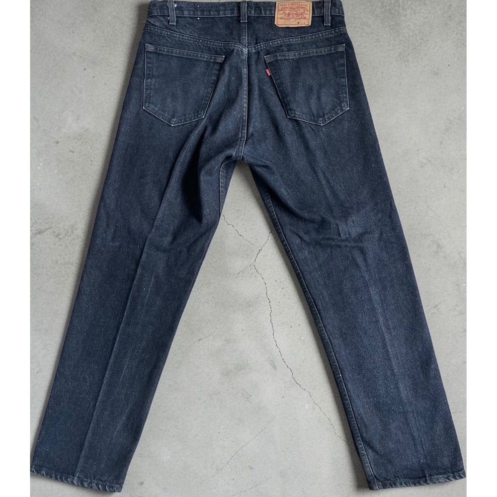 Vintage Levis 505 Regular Fit Black Denim Jeans Mens 33x30 Straight Leg 505 '95